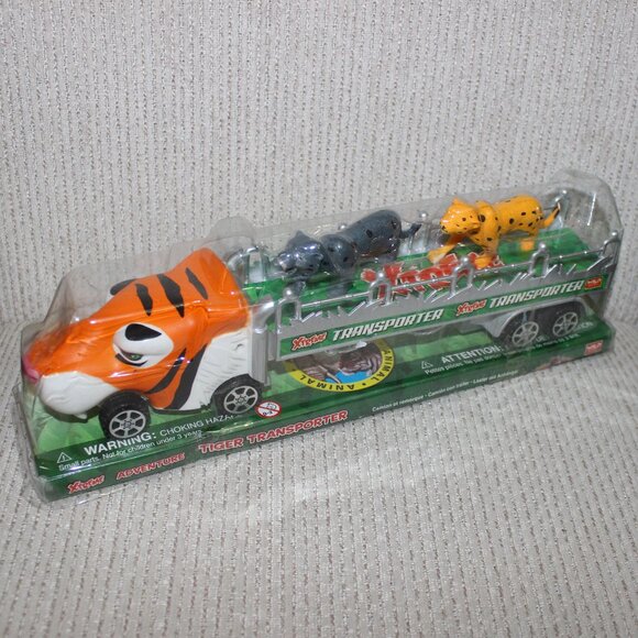 3/$55❤️3x Wild Republic Xtreme Adventure Wolf + Dino + Tiger Transporter Trucks - Picture 4 of 11